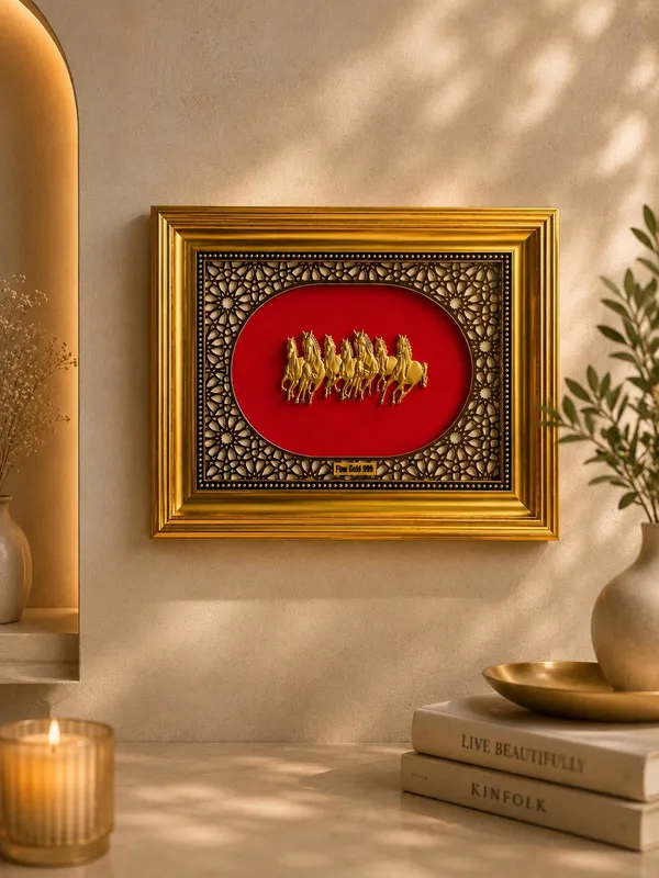 24K_Gold_Foil_Divya_Saptashwa_Premium_Classic_Frame