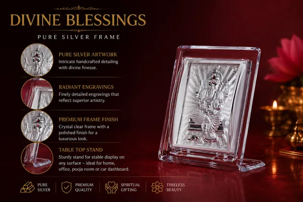 999_Silver_Ganesha_Frame_With_Om_Bell_Premium_Spiritual_Gift_Hamper_