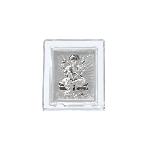 999_Silver_Ganesha_Frame_With_Om_Bell_Premium_Spiritual_Gift_Hamper_
