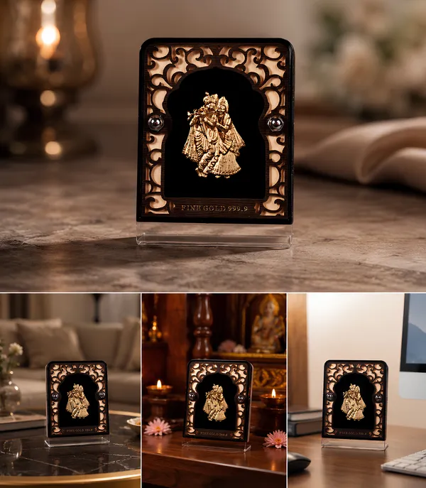 24K_Gold_Foil_Radha_Krishna_Mini_Premium_Classic_Frame