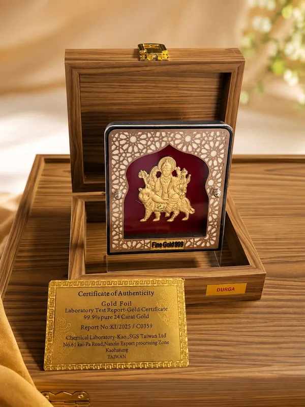 24K_Gold_Foil_Divya_Maa_Durga_Premium_Classic_Frame