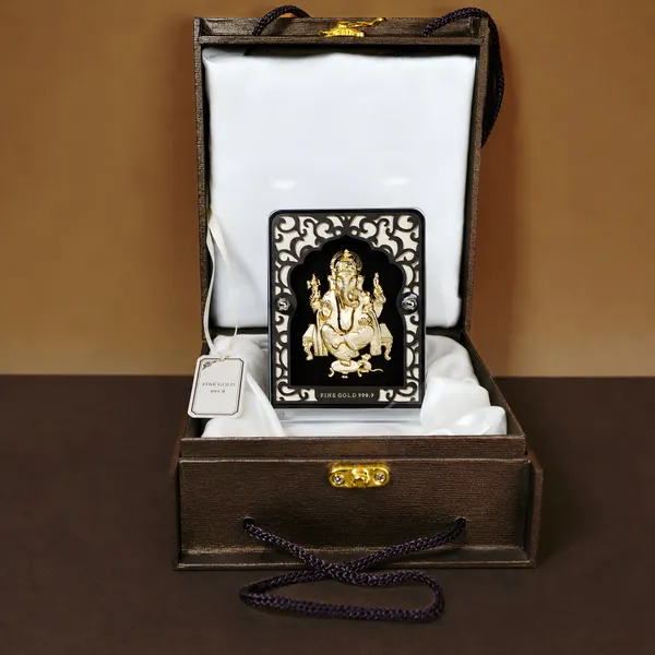 24K_Gold_Foil_Lord_Ganesha_Mini_Premium_Classic_Frame