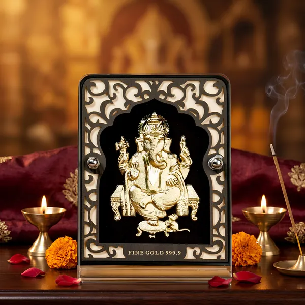 24K_Gold_Foil_Lord_Ganesha_Mini_Premium_Classic_Frame