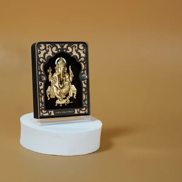 24K_Gold_Foil_Lord_Ganesha_Mini_Premium_Classic_Frame