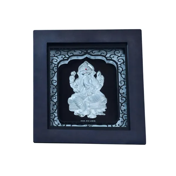 999_Silver_Lord_Ganesha_Premium_Decorative_Frame