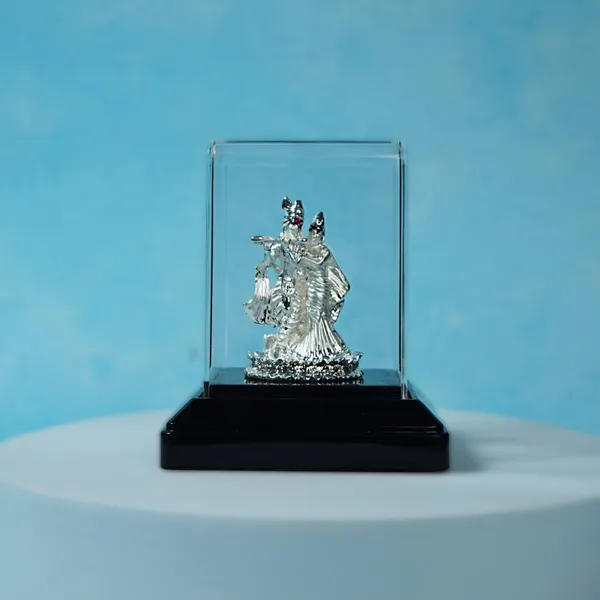 999_Silver_Divya_Radha_Krishna_Idol_With_Premium_Display_Case