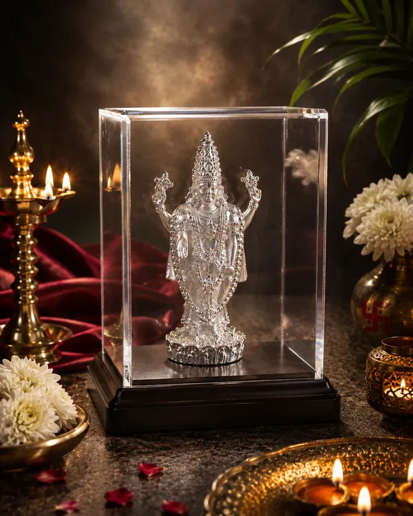 999_Silver_Divya_BalaJi_Idol_With_Premium_Display_Case