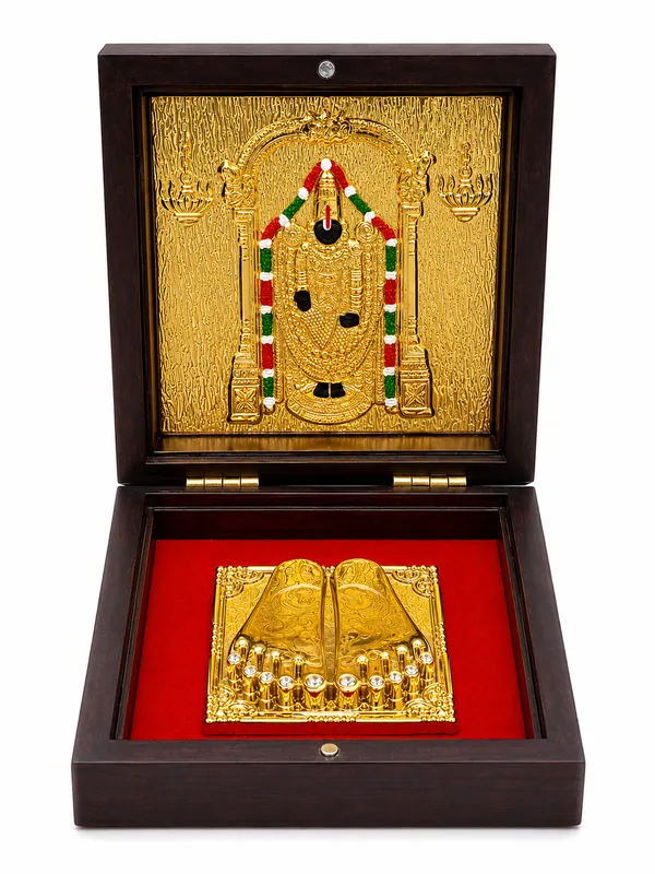 24K_Gold_Om_Sri_Venkatesaya_Namah_Spiritual_Paduka_Box