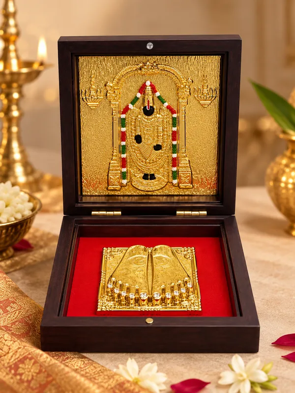 24K_Gold_Om_Sri_Venkatesaya_Namah_Spiritual_Paduka_Box