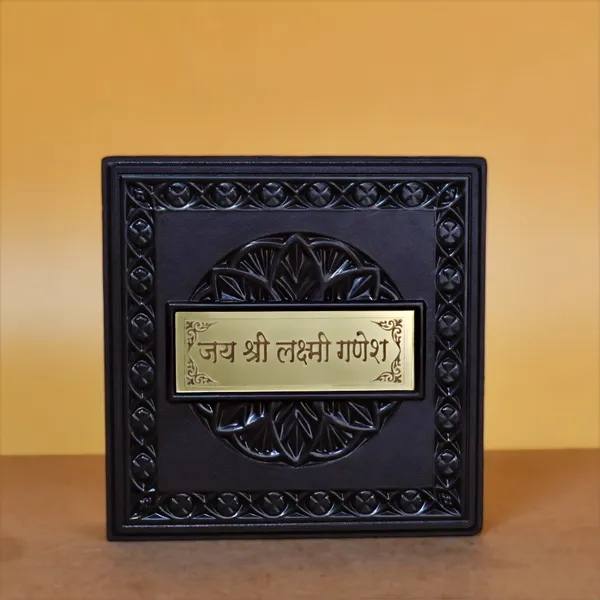 24K_Gold_Divya_Lakshmi_Ganesha_Charan_Paduka_(Golden_Tone)_Pooja_Box