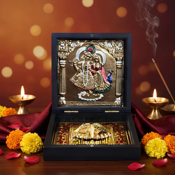 24K_Gold_Divya_Radha_Krishna_Charan_Paduka_(Golden_Tone)_Pooja_Box