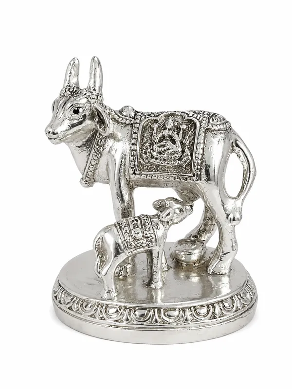 999_Silver_Gau_Mata_Cow_&_Calf_Idol
