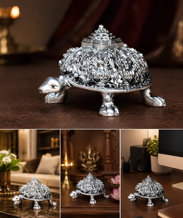 999_Silver_Divya_Vastu_Tortoise_Figurine