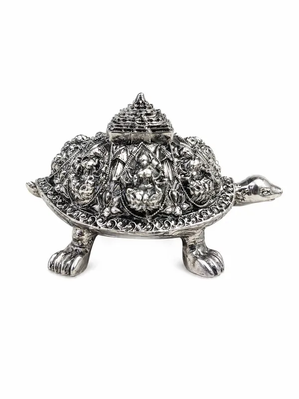 999_Silver_Divya_Vastu_Medium_Tortoise_Figurine