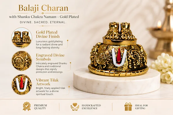 Divya_Tirupati_Balaji_Sacred_Charan_Paduka_Gold-Tone_Idol
