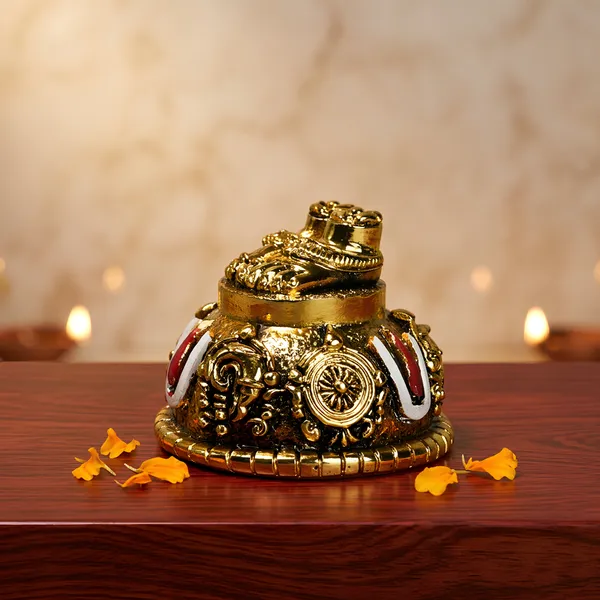 Divya_Tirupati_Balaji_Sacred_Charan_Paduka_Gold-Tone_Idol