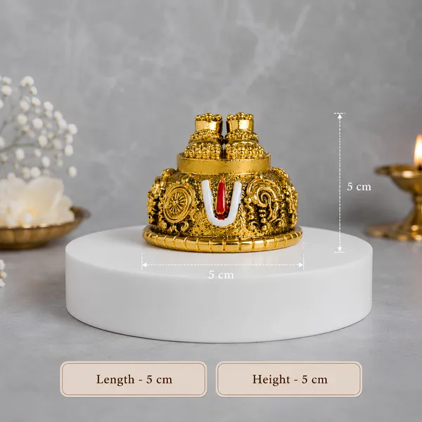 Divya_Tirupati_Balaji_Sacred_Charan_Paduka_Gold-Tone_Idol