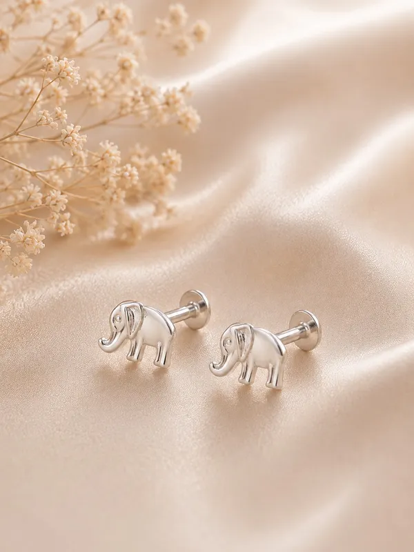 925_Sterling_Silver_Elephant_Earrings_for_Kids_|_Cute_Elephant_Earrings