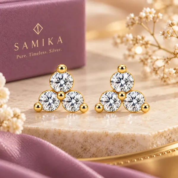 925_Sterling_Silver_22K_Gold-Plated_TIRO_Kids_Earrings
