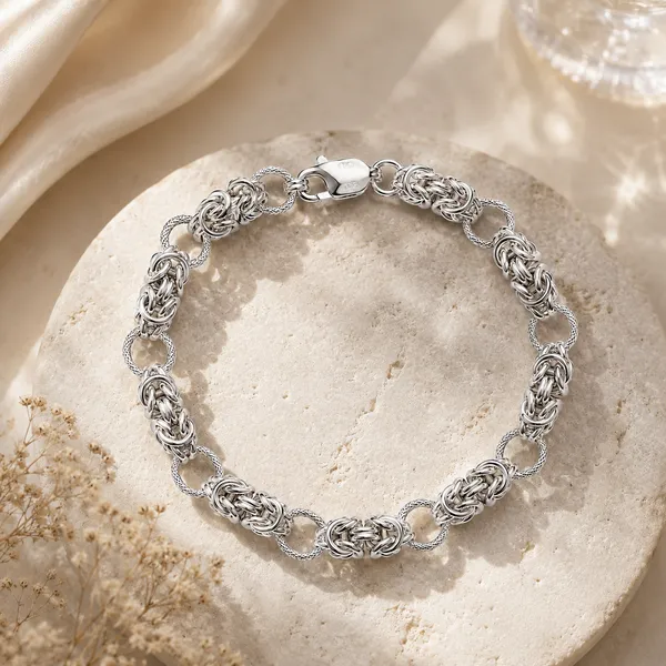 925_Sterling_Silver_Byzantine_Men’s_Bracelet