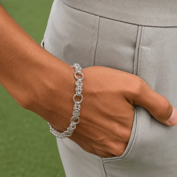 925_Sterling_Silver_Byzantine_Men’s_Bracelet