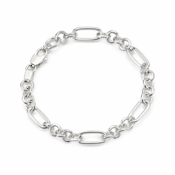 925_Sterling_Silver_Paperclip_Men’s_Bracelet