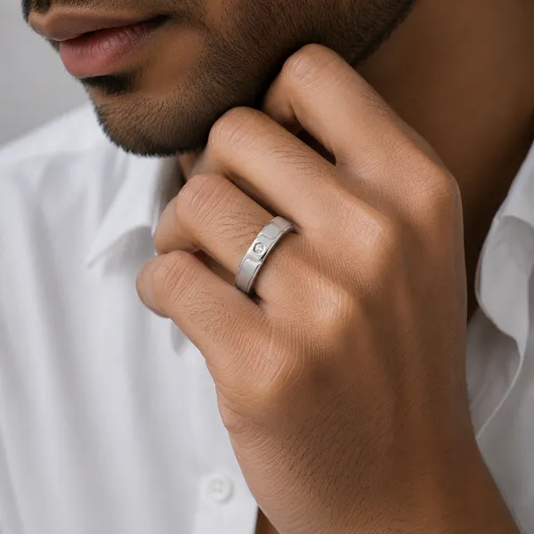925_Sterling_Silver_Minimalist_Solitaire_Men's_Ring