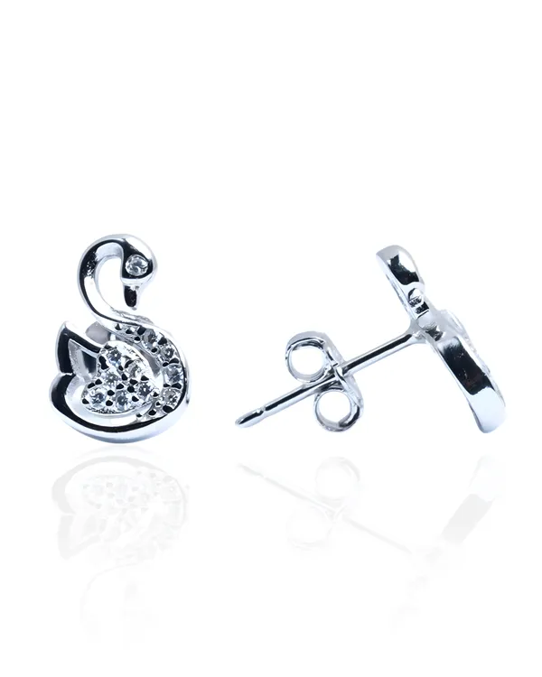 925_Sterling_Silver_Swan_Grace_Pendant_Set_(Without_Chain)