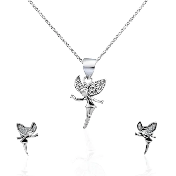 925_Sterling_Silver_Fairy_Glow_Pendant_Set_(With_Chain)