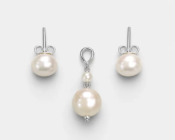 925_Sterling_Silver_Fresh_Water_Pearl_Drop_Pendent_Set_(without_Chain)