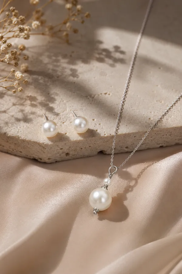 925_Sterling_Silver_Fresh_Water_Pearl_Drop_Pendent_Set_(without_Chain)
