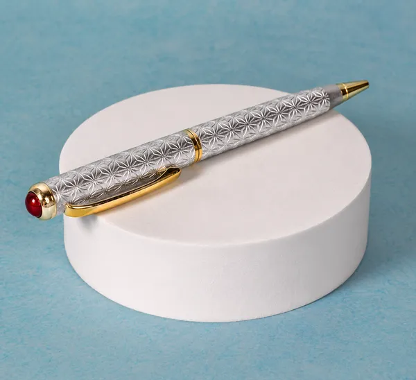 999_Silver_Textured_Ball_Pen