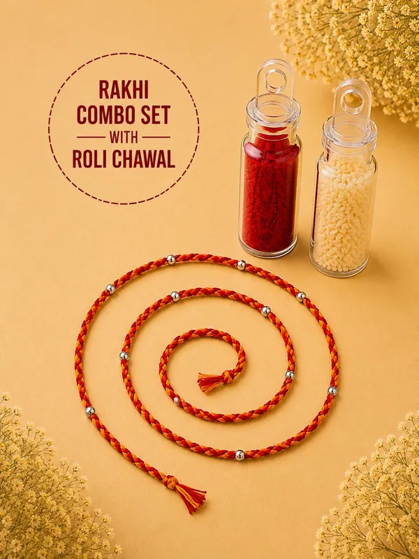 925_Sterling_Silver_11_Balls_Rakhi_Shubh_Bandhan__With_Roli-Chawal_Set