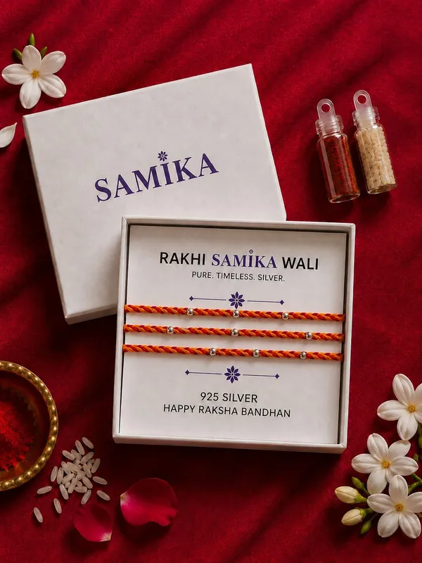 925_Sterling_Silver_11_Balls_Rakhi_Shubh_Bandhan__With_Roli-Chawal_Set
