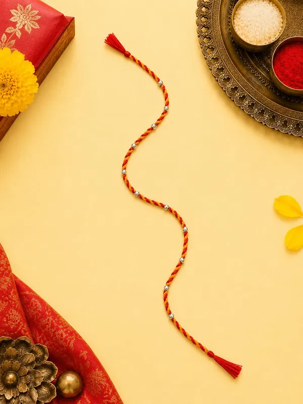 925_Sterling_Silver_11_Balls_Rakhi_Shubh_Bandhan__With_Roli-Chawal_Set