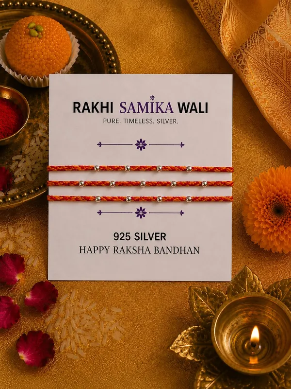 925_Sterling_Silver_11_Balls_Rakhi_Shubh_Bandhan__With_Roli-Chawal_Set