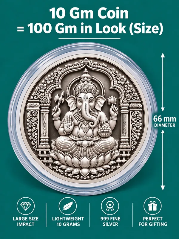 999_Pure_Silver_Coin_10g-_100g_Look_Shree_Ganesh