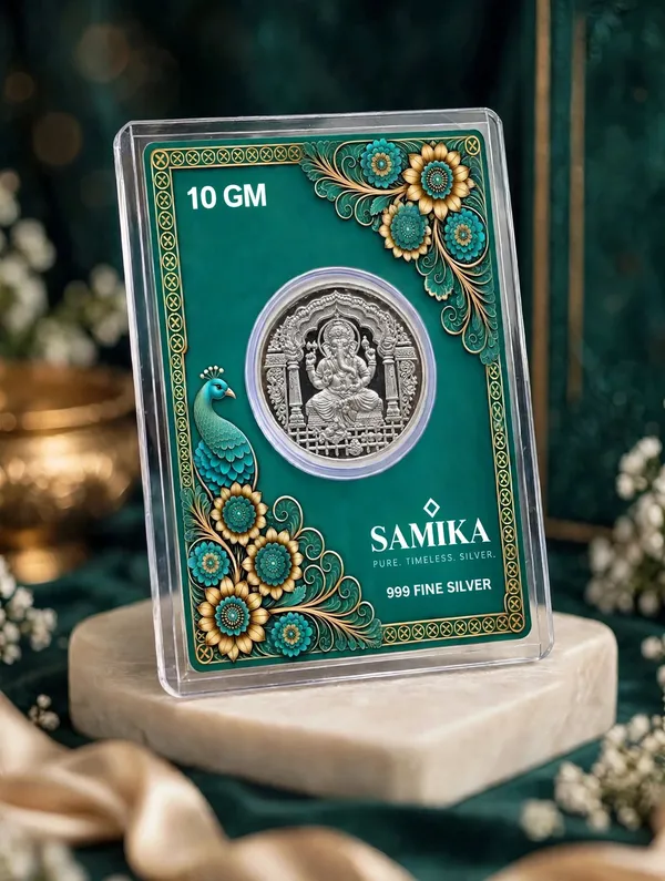 999_Pure_Silver_Coin_10g-_100g_Look_Shree_Ganesh