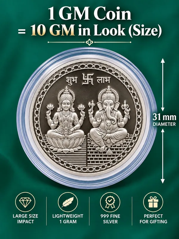 999_Pure_Silver_Coin_1g-_10g_Look_Shree_Lakshmi_Ganesha