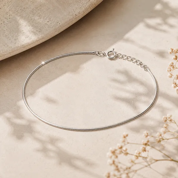 925_Sterling_Silver_Snake_Chain_Anklet_for_Women