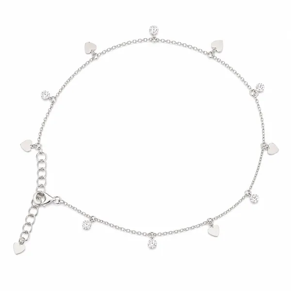 925_Sterling_Silver_Leaf_Charm_Jewellery_Anklet