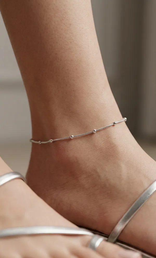 925_Sterling_Silver_Starlit_Strands_Anklet