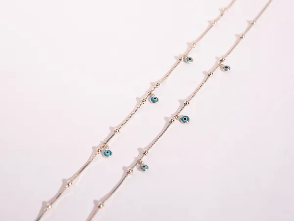925_Sterling_Silver_Evil_Eye_Beaded_Jewellery_Anklet