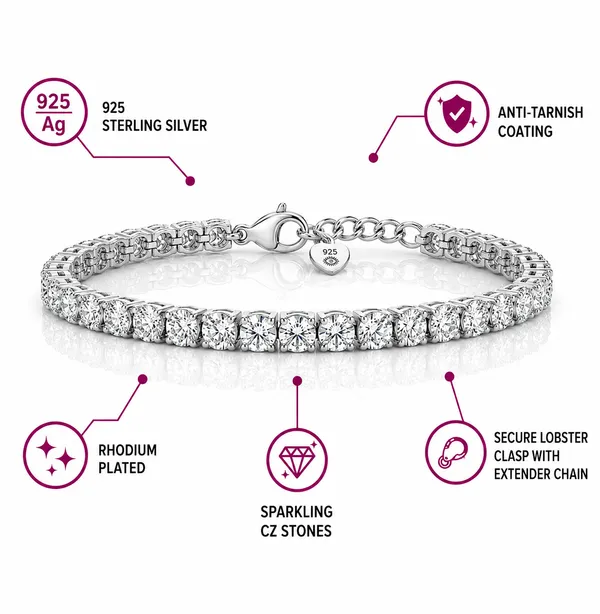 925_Sterling_Silver_Classic_Tennis_Bracelet