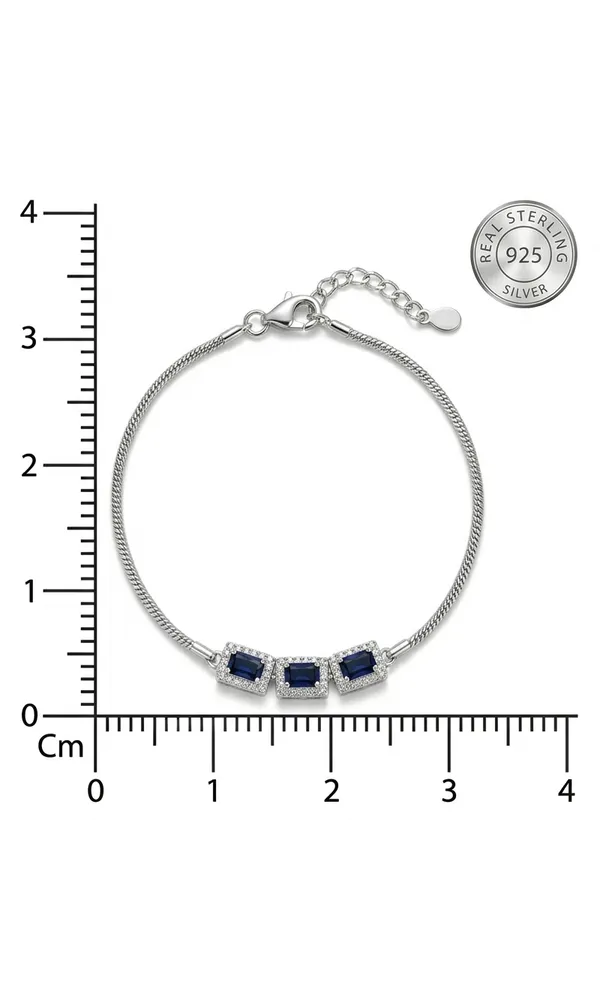 925_Sterling_Silver_Blue_Sapphire_CZ_Bracelet