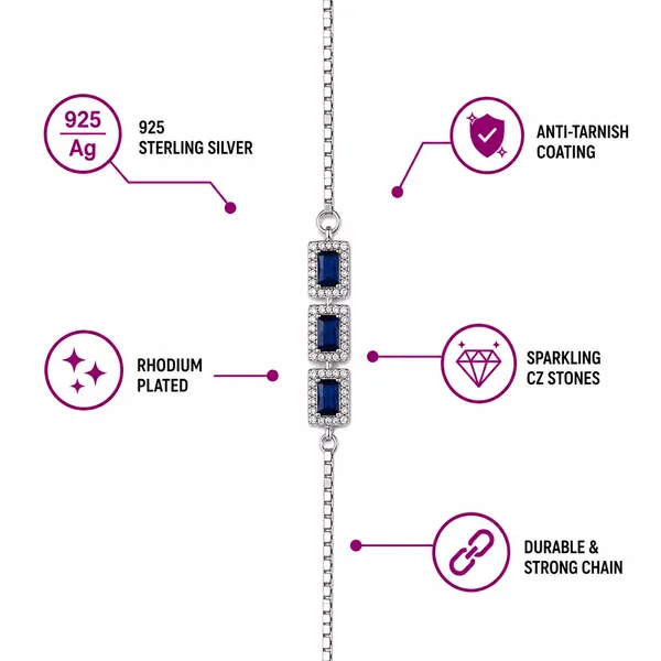 925_Sterling_Silver_Blue_Sapphire_CZ_Bracelet