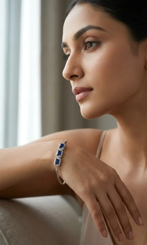 925_Sterling_Silver_Blue_Sapphire_CZ_Bracelet