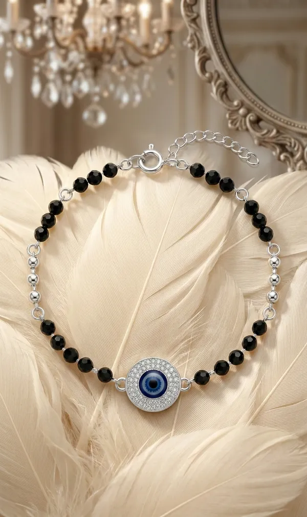925_Sterling_Silver_Evil_Eye_Black_Bead_Bracelet