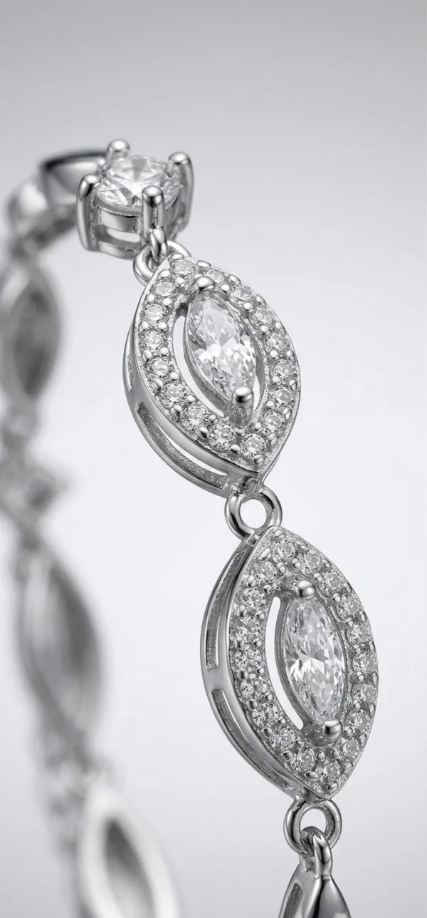 925_Sterling_Silver_Expanded_Oval_Link_Jewellery_Bracelet