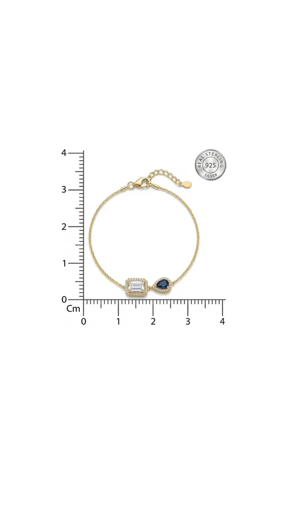 925_Sterling_Silver_Gold_Plated_Dual_Stone_Bracelet